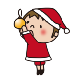 クリスマスの飾りつけをする子供（男の子1）