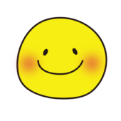 満月で笑顔のお月様