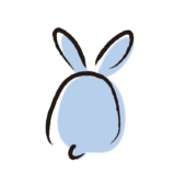和風うさぎ2（青）