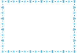 雪の結晶みたいな枠