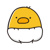 パンツおむつをはいているまんまるひよこ