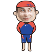 【顔はめ】スイミングスクールの男性のコーチ4