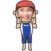 【顔はめ】スイミングスクールの女性のコーチ2