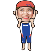 【顔はめ】スイミングスクールの女性のコーチ3