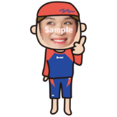 【顔はめ】スイミングスクールの女性のコーチ4