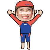 【顔はめ】スイミングスクールの女性のコーチ6