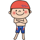 スイミングスクールの男性のコーチ2