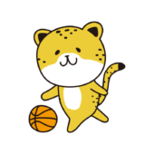 バスケでドリブルをするチーター1