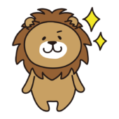 キリっとしたライオン
