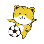 サッカーをするチーター3