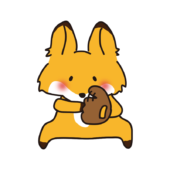 野球でボールが来るのを構えて待っているキツネ