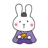 白いうさぎの雛人形の五人囃子（謡）