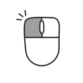 クリックをした感じがあるシンプルなマウス