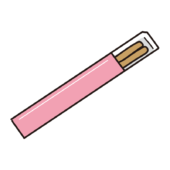 ピンク色の箸入れに入ったお箸