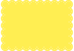 もこもこと点線の黄色い枠