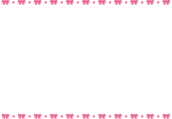 小さいピンクのリボンの枠（横）