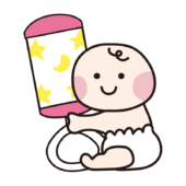 ガラガラを持っている赤ちゃん2