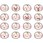 赤ちゃんの表情セット