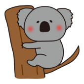 木に座っているコアラ