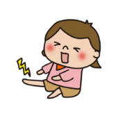 足がつる子供（女の子）