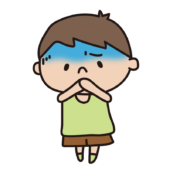 吐き気がある子供（男の子）