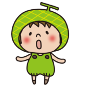 メロンのかぶり物をしている子供（男の子1）