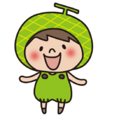 メロンのかぶり物をしている子供（男の子2）