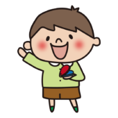 カスタネットをたたく子供（男の子）