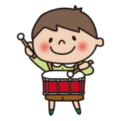 太鼓を叩く子供（男の子2）