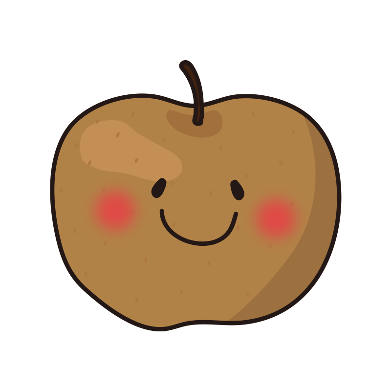 笑顔の梨