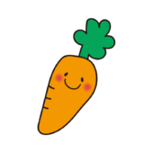 笑顔のにんじん