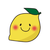 笑顔のレモン