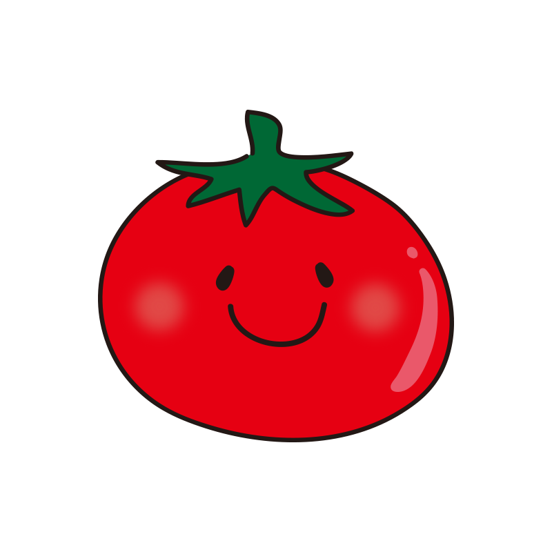 笑顔のトマト