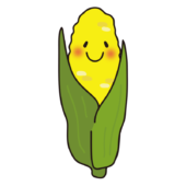 笑顔のとうもろこし