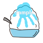 手形アート用かき氷