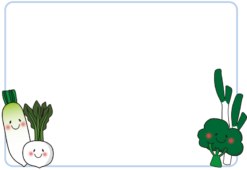 冬野菜の枠（横）
