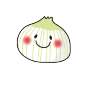 笑顔の新玉ねぎ