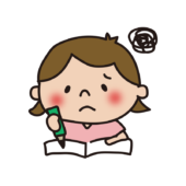 勉強がわからない子供（女の子）