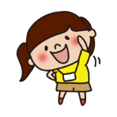 夏休みのラジオ体操をする子供（女の子2）