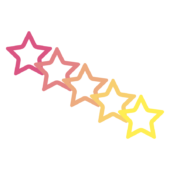 グラデーションの星1