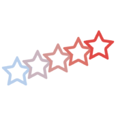 グラデーションの星2