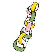 七夕飾り輪つなぎ2