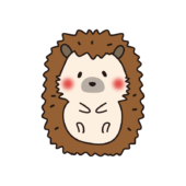 まるまっているハリネズミ2