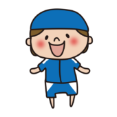 ラッシュガードを着ている子供（女の子）