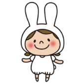 白うさぎの格好をした子供（女の子1）