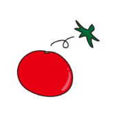 ヘタを取ったトマト