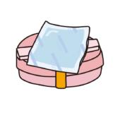 保冷剤を置いたお弁当