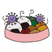 腐っているお弁当（ピンク）