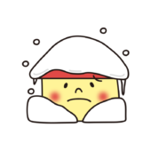 大雪でつぶれそうな家