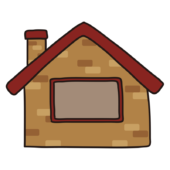 3匹のこぶたのレンガの家